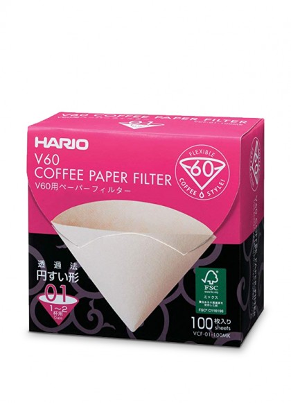 V60 Paper filter 01"Misarashi-Box"100