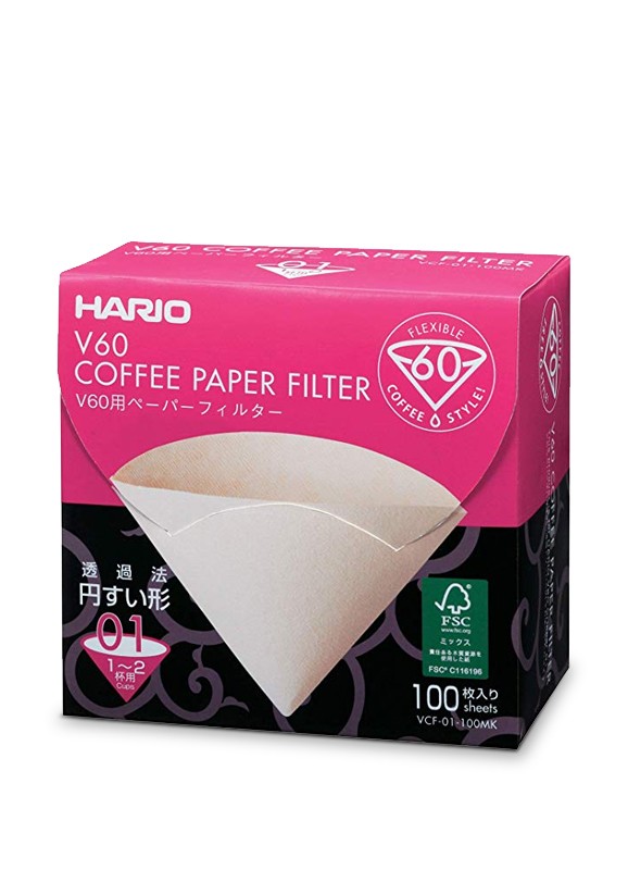 VCF-01-100MK V60 Paper filter 01"Misarashi-Box"100