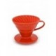 Hario Dripper V60 in Ceramica Rossa Size 02